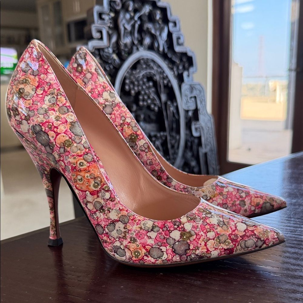 Elegant marbled Patterned Women's Heels
